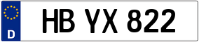 Trailer License Plate